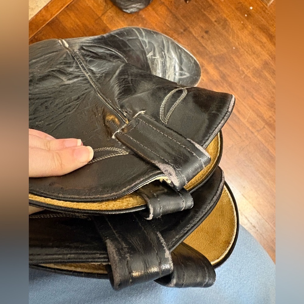 Tony Lama Black Bullhide 2205 Western Boots - Picture 14 of 14